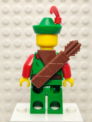 Forestwoman - Red, Green Hat, cas572 Minifigure LEGO®   