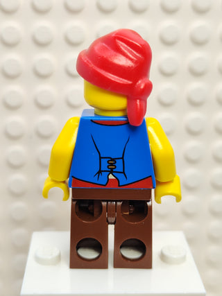 Pirate Blue Vest and Reddish Brown Legs, pi137b Minifigure LEGO®   