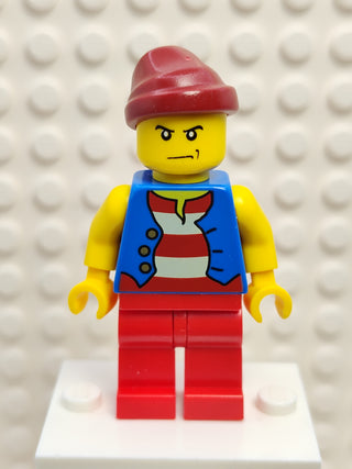 Pirate Blue Vest and Red Legs, pi144 Minifigure LEGO®   