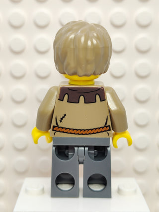 Fantasy Era - Peasant Male Young (Black Eyebrows), cas410a Minifigure LEGO®   