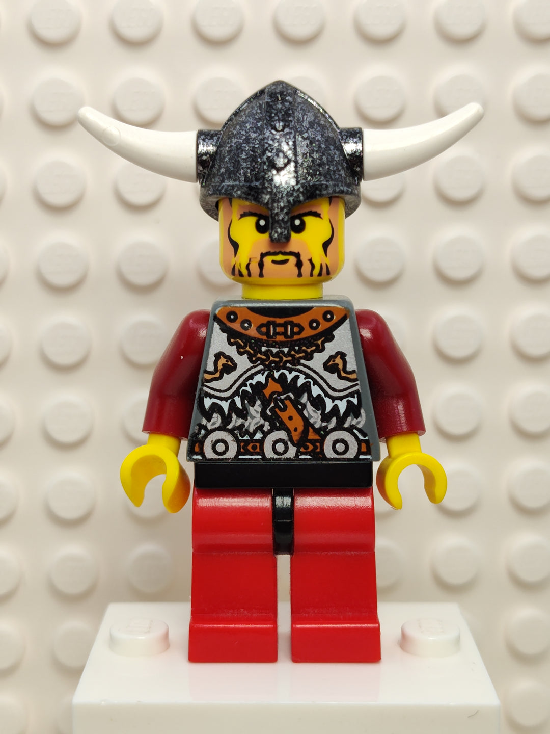 Lego Viking Red Chess Pawn, vik034