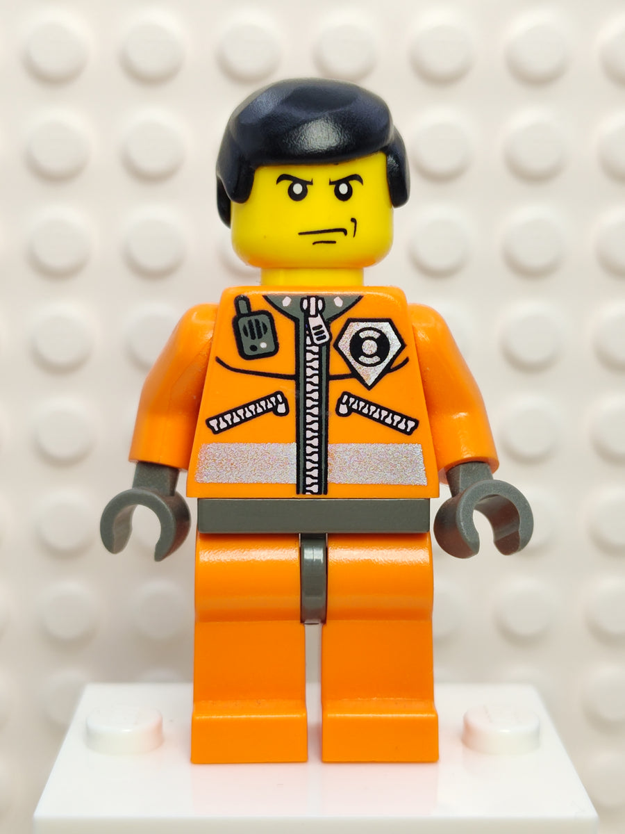 Lego Coast Guard Orange Jacket with Zipper, wc014