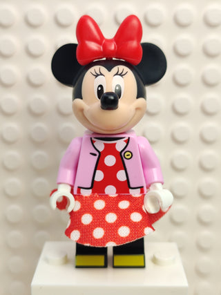 Minnie Mouse - Bright Pink Jacket with Red Bow, dis074 Minifigure LEGO®   