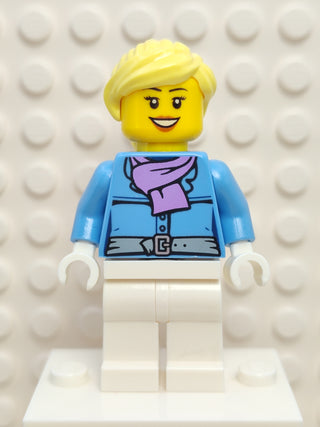 Female - Jacket with Medium Lavender Scarf, hol126 Minifigure LEGO®   