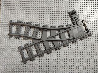 LEGO® Train Track, Switch Point Right, Dark Bluish Gray, Part# 53404 Part LEGO® Without Yellow Switch  