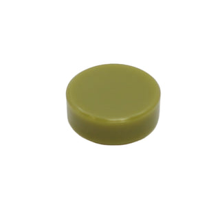 Tile Round 1x1, Part# 98138 Part LEGO® Olive Green  