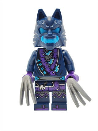 Wolf Mask Warrior - Dark Blue and Dark Azure Mask, njo857 Minifigure LEGO®   