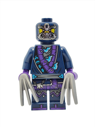 Wolf Mask Warrior - Dark Blue and Dark Azure Mask, njo857 Minifigure LEGO®   