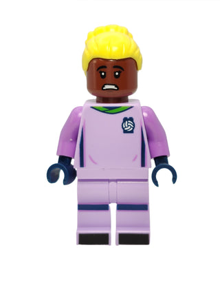Soccer Goalie - Lavender Uniform and Reddish Brown Skin, soc154 Minifigure LEGO®   