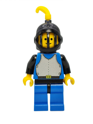 Breastplate - Black Grille Helmet and Yellow Feather with Black Plastic Cape, cas182 Minifigure LEGO®   