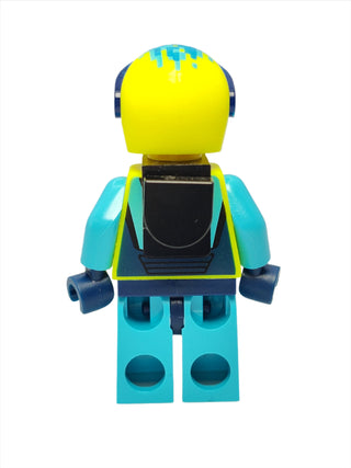 Stuntz Driver - Male with Neon Yellow Jumpsuit, cty1527 Minifigure LEGO®   