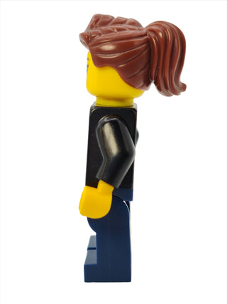 Teenage Girl - Black Jacket and White Shirt with Black Stripes, cty1022 Minifigure LEGO®   