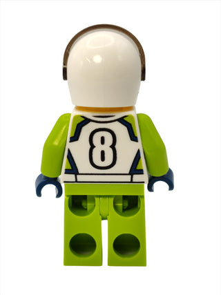 Race Car Driver - White Racing Jacket and Helmet, cty1400 Minifigure LEGO®   