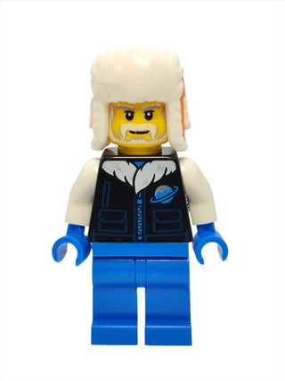 Man with Orange Ushanka Hat and Black Ice Planet Coat, hol269 Minifigure LEGO®   