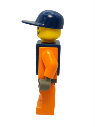 Coast Guard - Dark Blue Vest with Straps and Coast Guard Logo Sticker, wc012s Minifigure LEGO®   