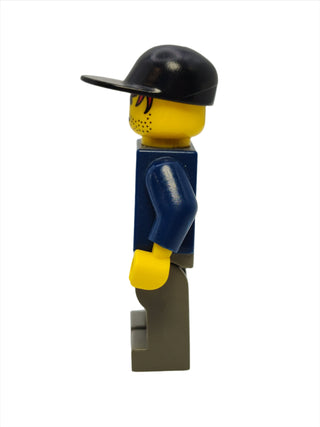 Plaid Button Shirt with Black Stubble (Werewolf Boy), hrf009 Minifigure LEGO®   