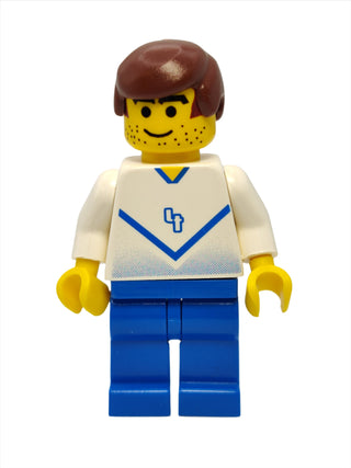 Soccer Player White & Blue Team #4, soc082 Minifigure LEGO®   