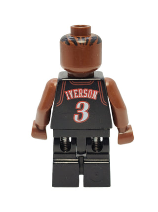 NBA Allen Iverson - Philadelphia 76ers #3 (Black Uniform), nba010 Minifigure LEGO®   