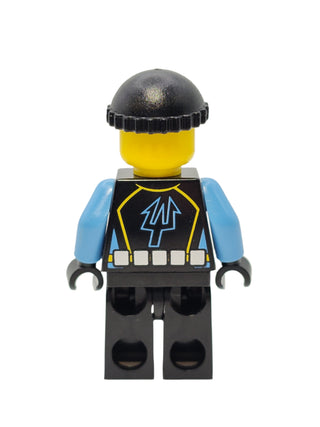 Aquaraider Diver 5 - Black Knit Cap, aqu019 Minifigure LEGO®   