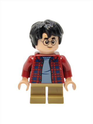 Harry Potter - Dark Red Plaid Flannel (Tan Short Legs), hp481 Minifigure LEGO®   