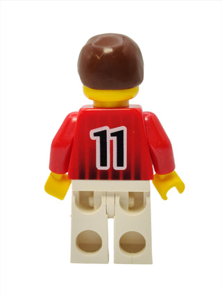 Soccer Player - Red and White Team with Number 11, soc090 Minifigure LEGO®   