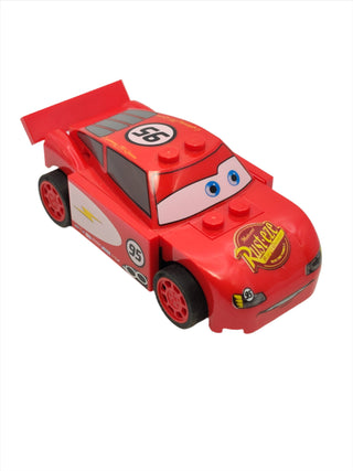 Lightning McQueen - Rust-eze Hood and Dark Bluish Gray 1 x 4 Plates, crs074 Minifigure LEGO®   