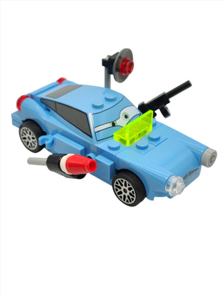 Finn McMissile - Trans-Neon Green Panel and Missile Launcher, crs099 Minifigure LEGO®   