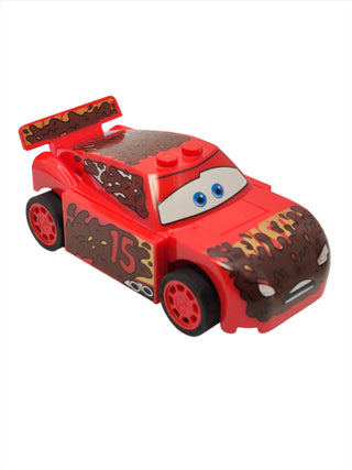 Lightning McQueen - Splashed in Mud, crs007 Minifigure LEGO®   