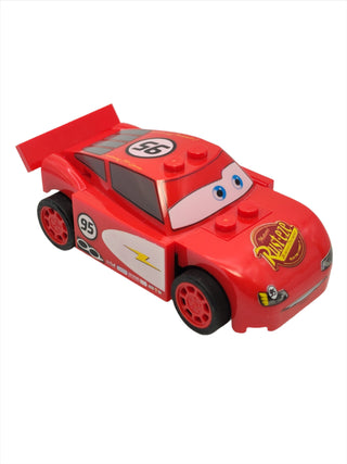 Lightning McQueen - Rust-eze Hood with Light Bluish Gray Plates, crs065 Minifigure LEGO®   