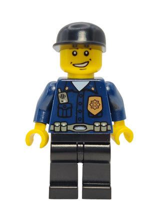 World City Patrolman - Dark Blue Shirt with Badge and Radio, wc005 Minifigure LEGO®   