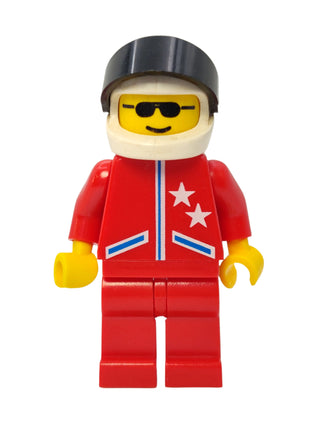 Jacket 2 Stars Red - White Helmet and Black Visor, jstr007 Minifigure LEGO®   