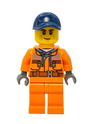 Street Sweeper Operator - Smirk, cty1140 Minifigure LEGO®   