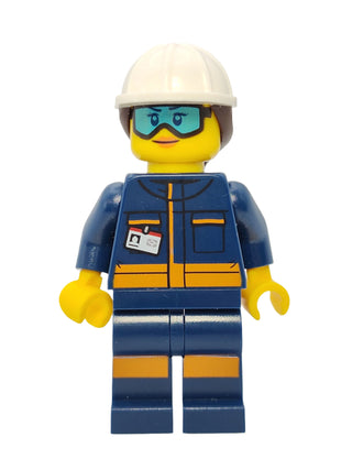 Rocket Engineer - Female Light Blue Goggles and Face Covered with Dirt, cty1038 Minifigure LEGO®   