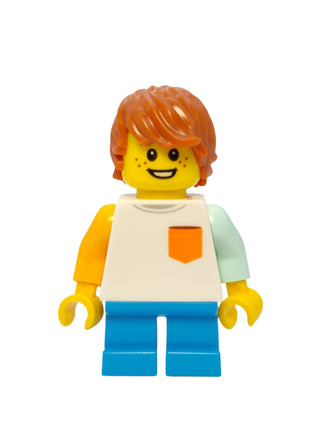 Boy - White Shirt with Orange Pocket, cty1023 Minifigure LEGO®   