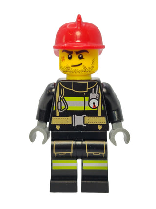 Fire - Reflective Stripes and Stubble Beard, cty0951 Minifigure LEGO®   