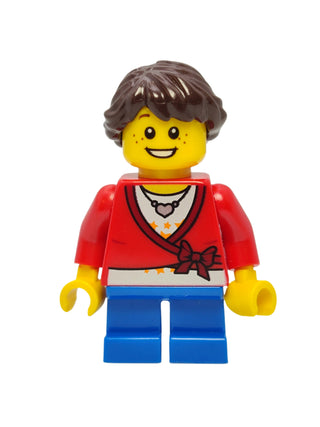 Sweater Cropped with Bow and Ponytail Long French Braided, cty0339 Minifigure LEGO®   