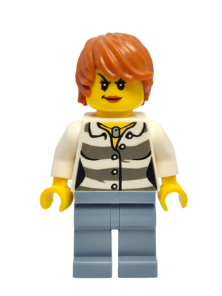 Swamp Police - Crook Female with Dark Orange Hair, cty0514 Minifigure LEGO®   