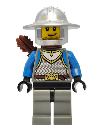 King's Knight Scale Mail with Smirk and Stubble Beard, cas531 Minifigure LEGO®   