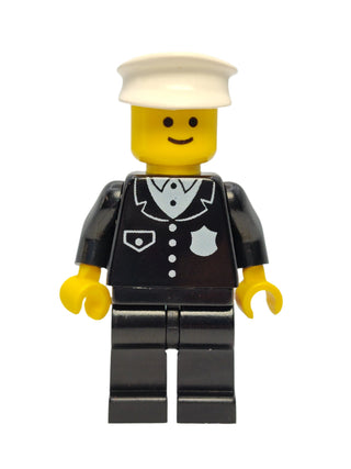 Police - Suit with 4 Buttons and White Hat, cop001 Minifigure LEGO®   