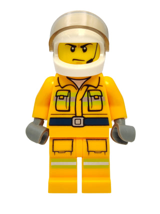 Fire - Bright Light Orange Suit with Scowl, cty0968 Minifigure LEGO®   