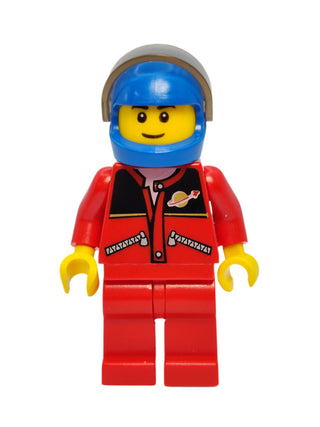 Red Jacket with Zipper Pockets and Classic Space Logo with Blue Helmet, twn163 Minifigure LEGO®   