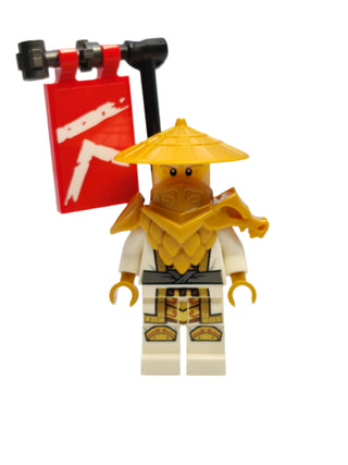 Wu Sensei - Crystallized with Flag, njo784 Minifigure LEGO®   