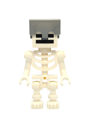 Minecraft Skeleton - Flat Silver Helmet, min032 Minifigure LEGO®   