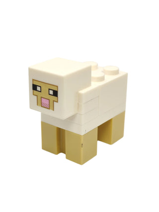 Minecraft Sheep White (2 x 2 Brick), minesheep07 Minifigure LEGO®   