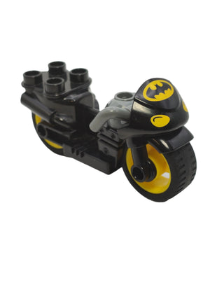 Duplo Motorcycle with Batman and Headlights Pattern, dupmc3pb06 Minifigure LEGO®   