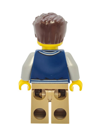 Male Driver with Dark Blue Jacket, twn396 Minifigure LEGO®   