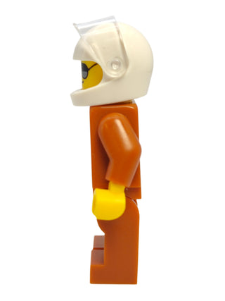 Pilot - Dark Orange Jumpsuit with Black and Silver Sunglasses, twn364 Minifigure LEGO®   