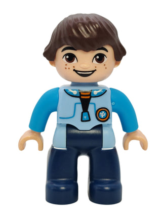 Duplo Figure Miles without Helmet, 47394pb199 Minifigure LEGO®   