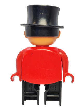 Duplo Figure Circus Ringmaster - no White in Eyes Pattern, 4555pb036a Minifigure LEGO®   