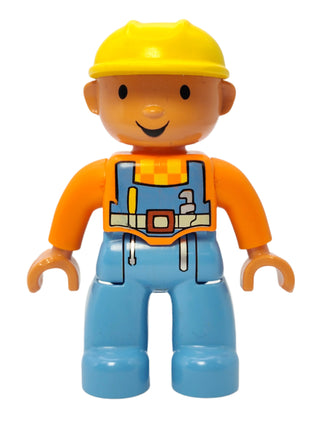 Duplo Figure Bob the Builder - Yellow Construction Helmet, 47394pb029 Minifigure LEGO®   